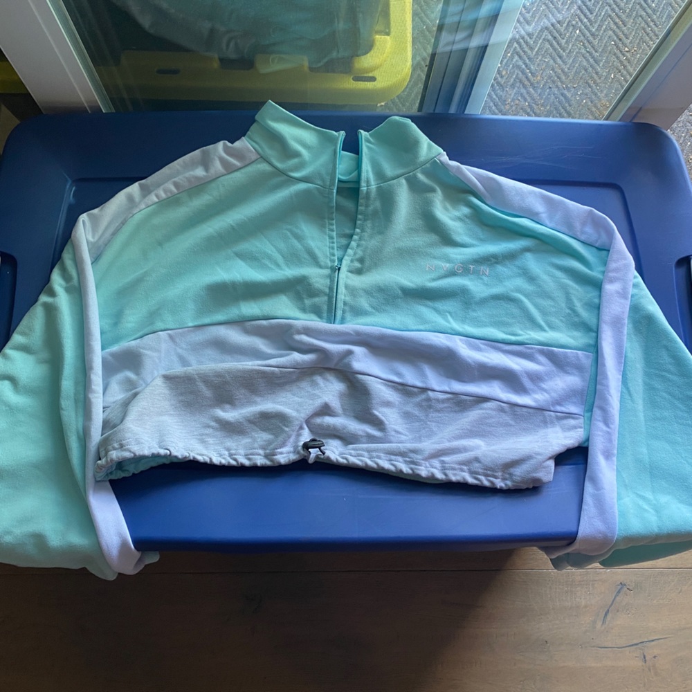NVGTN Teal, White & Grey Sweatshirt